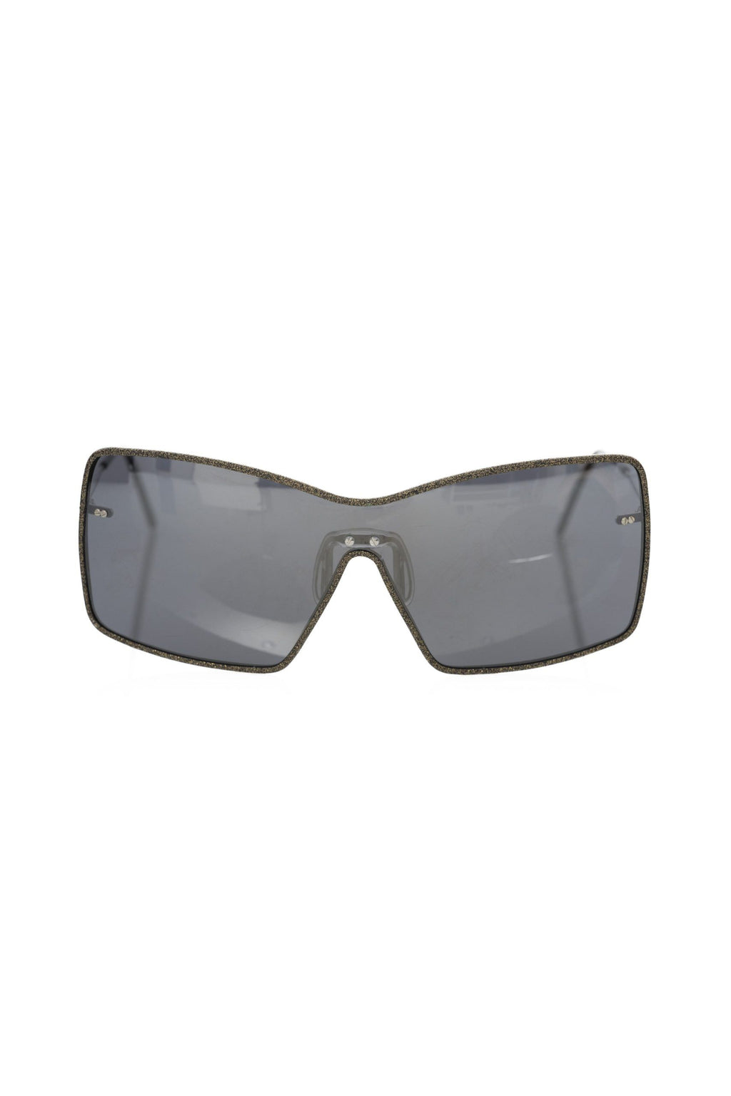 Black Metallic Fiber Women Sunglasses