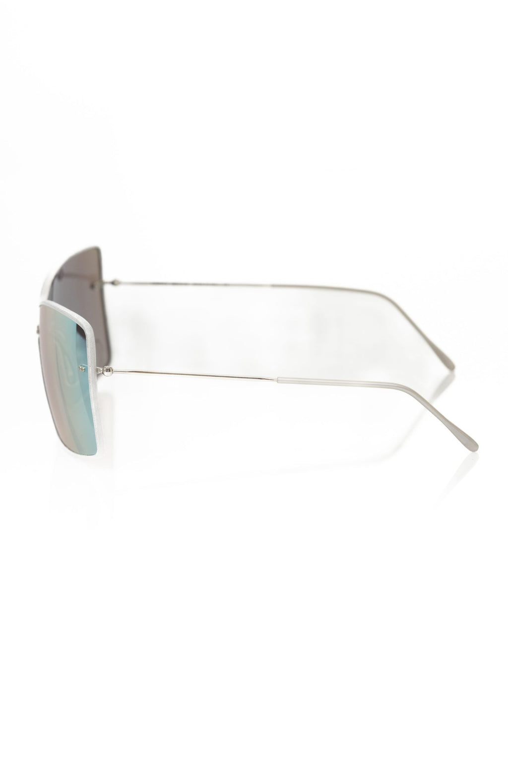 Silver Metallic Fiber Women Sunglasses
