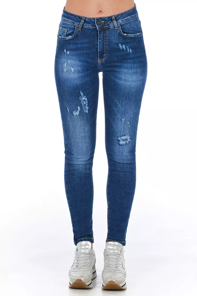 Blue Other Fibres Women Jeans