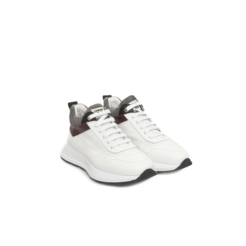 White Cowhide Sneaker