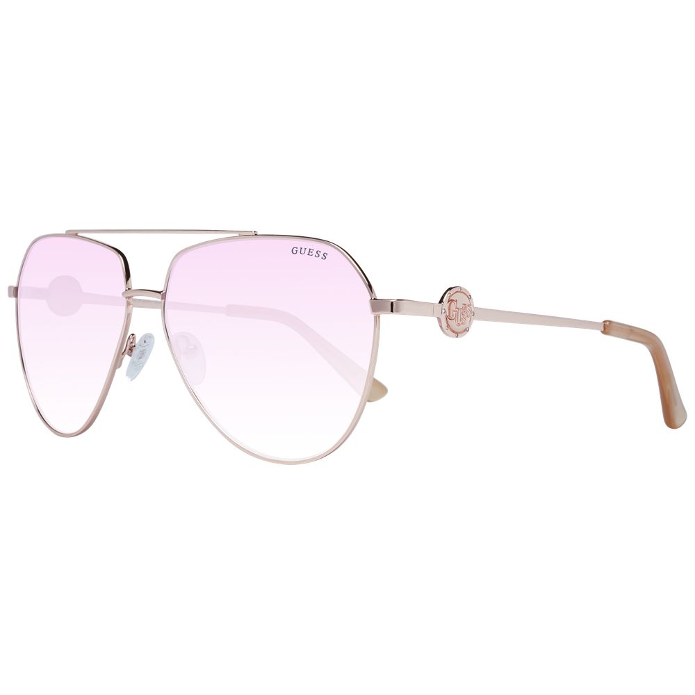 Rose Gold Metal Sunglasses