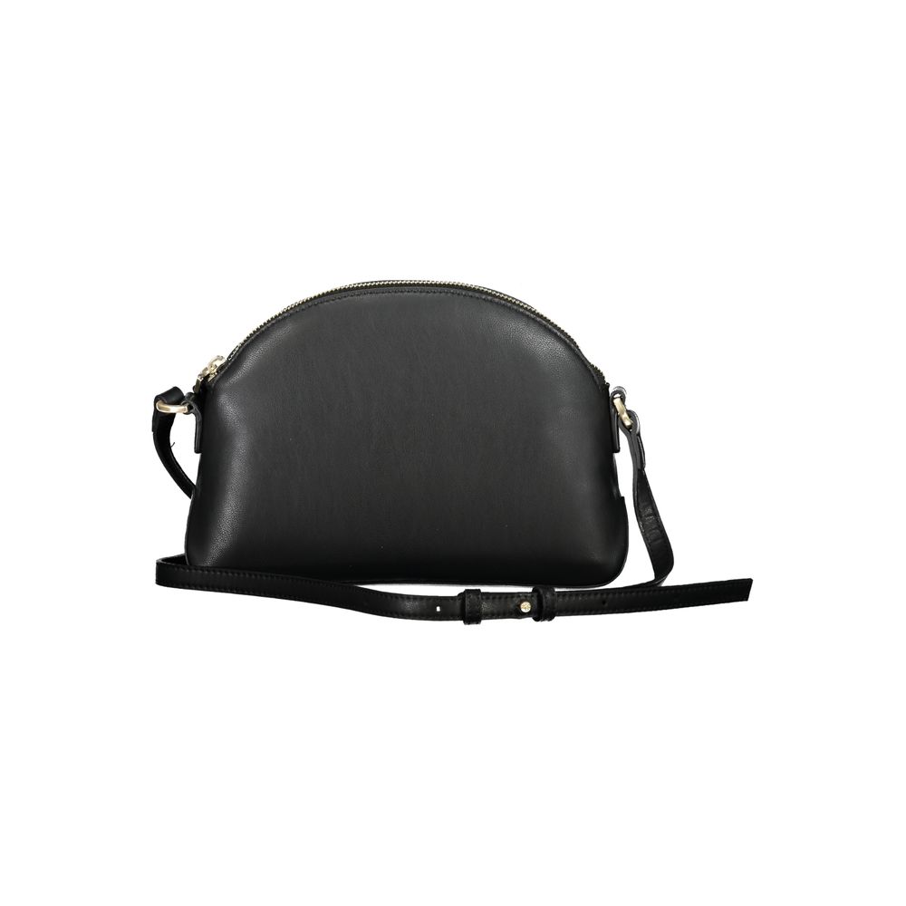 Black Polyester Women Shoulder Bag