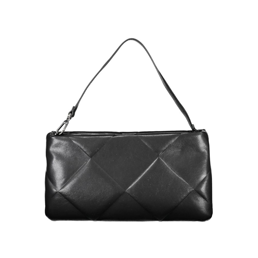 Black Polyester Women's Handbag
