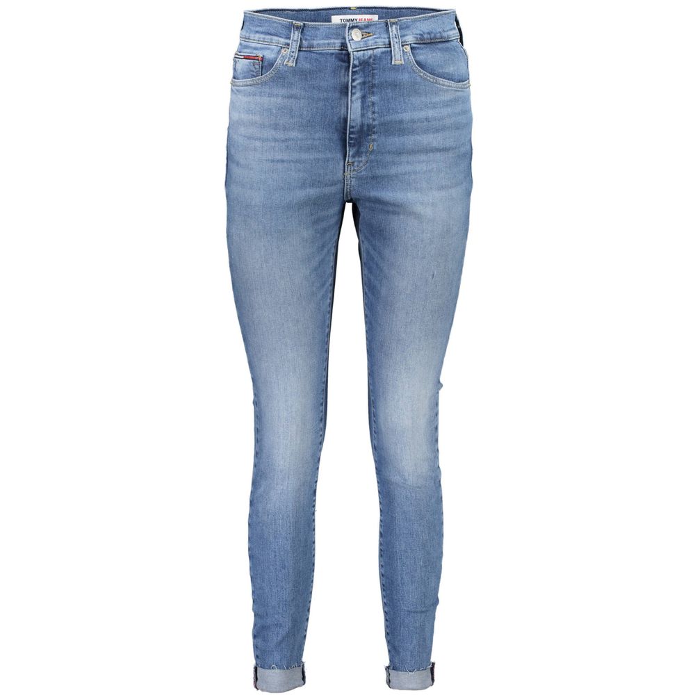 Blue Cotton Women Jeans