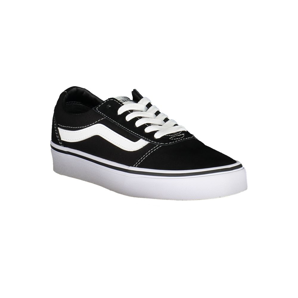 Black Polyester Women Sneaker