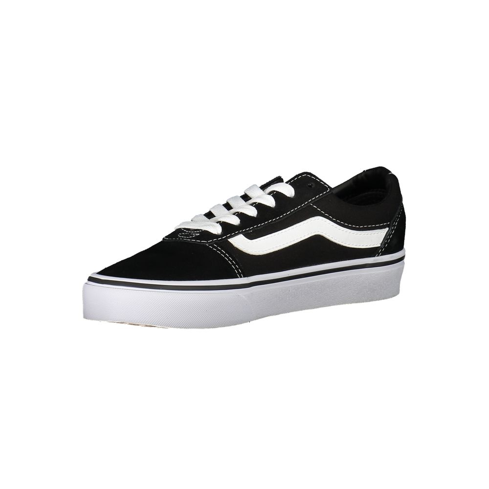 Black Polyester Women Sneaker