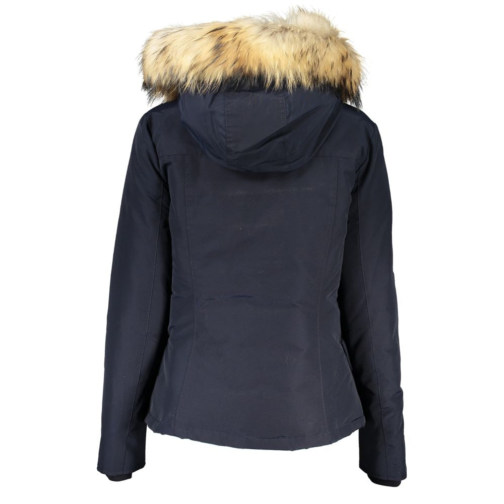 Blue Cotton Women's Jacket