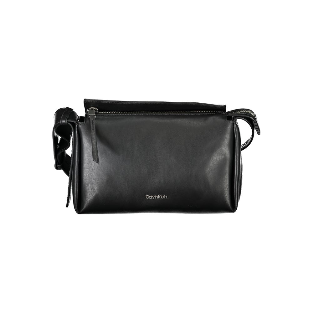 Black Polyester Women Bag