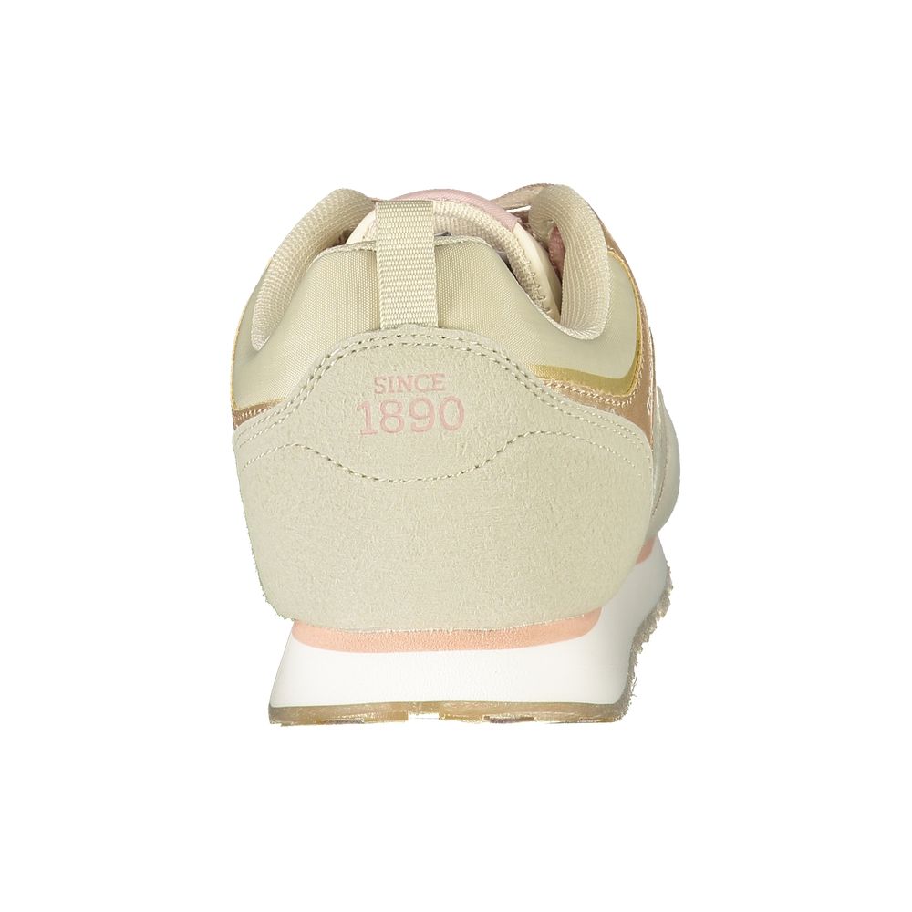 Beige Polyurethane Women Sneaker