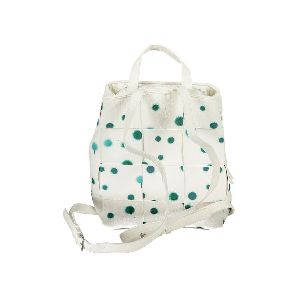 Bianco Polyurethane Women Backpack
