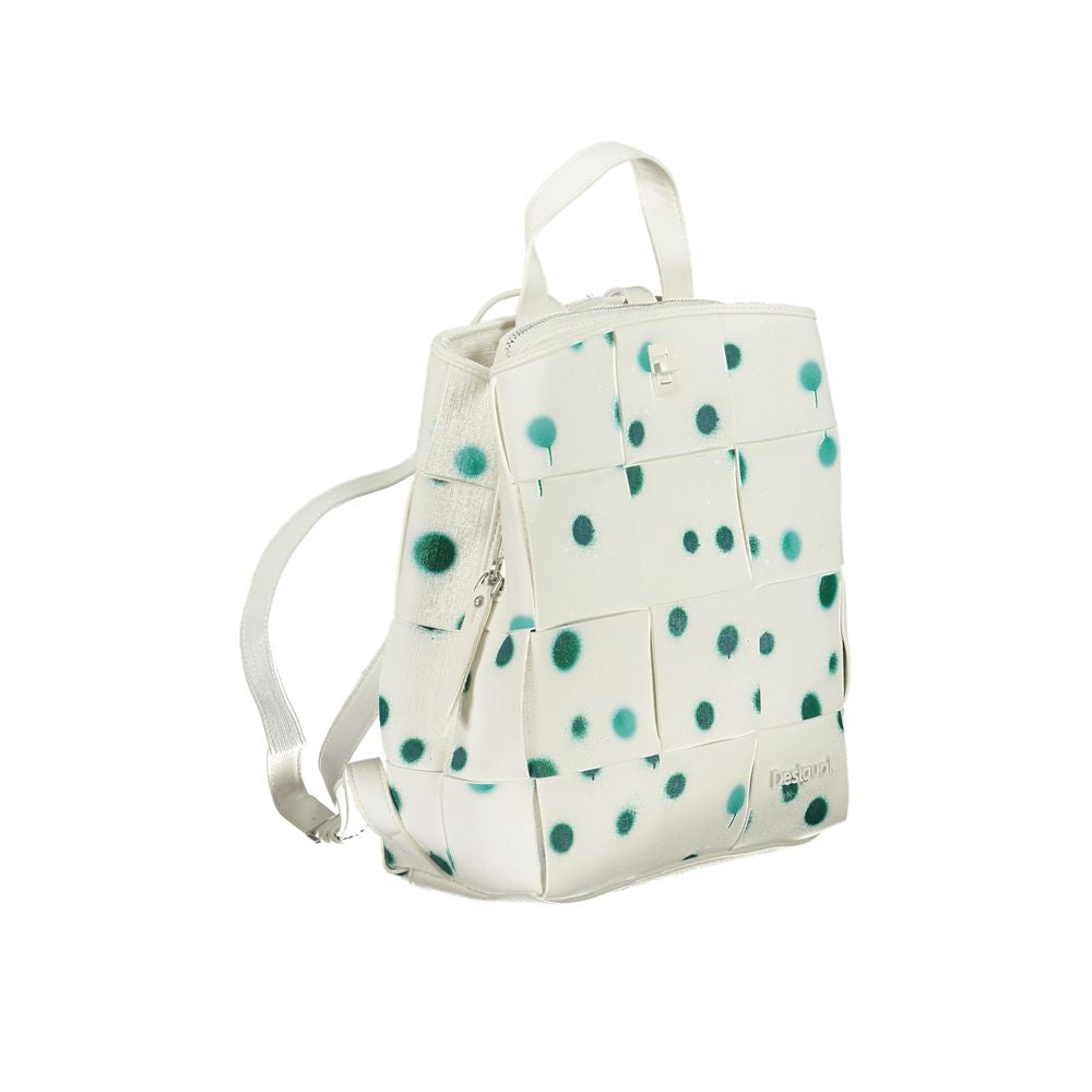 Bianco Polyurethane Women Backpack