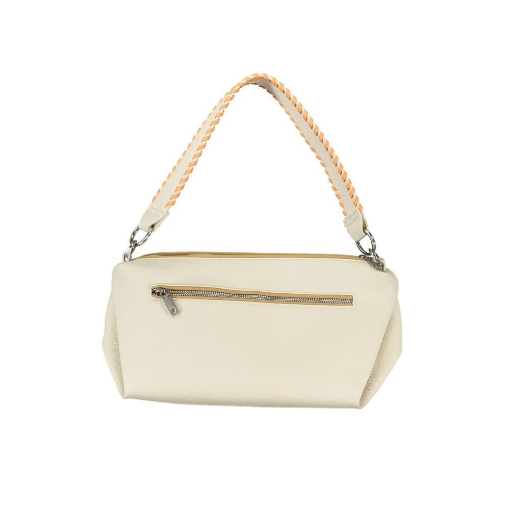 White Polyurethane Women's Handbag